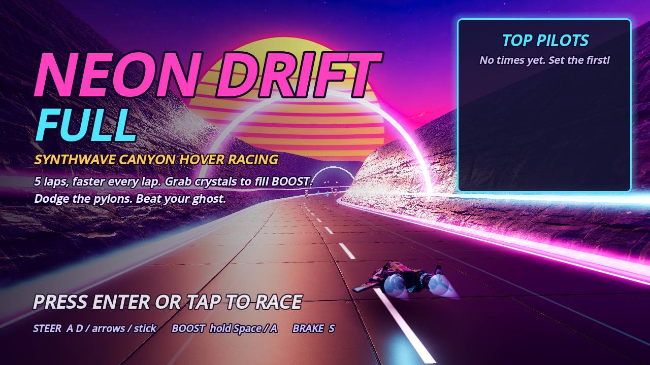 Screenshot 1 of Neon Drift Full
