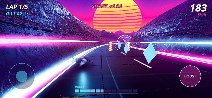 Screenshot 5 of Neon Drift Full